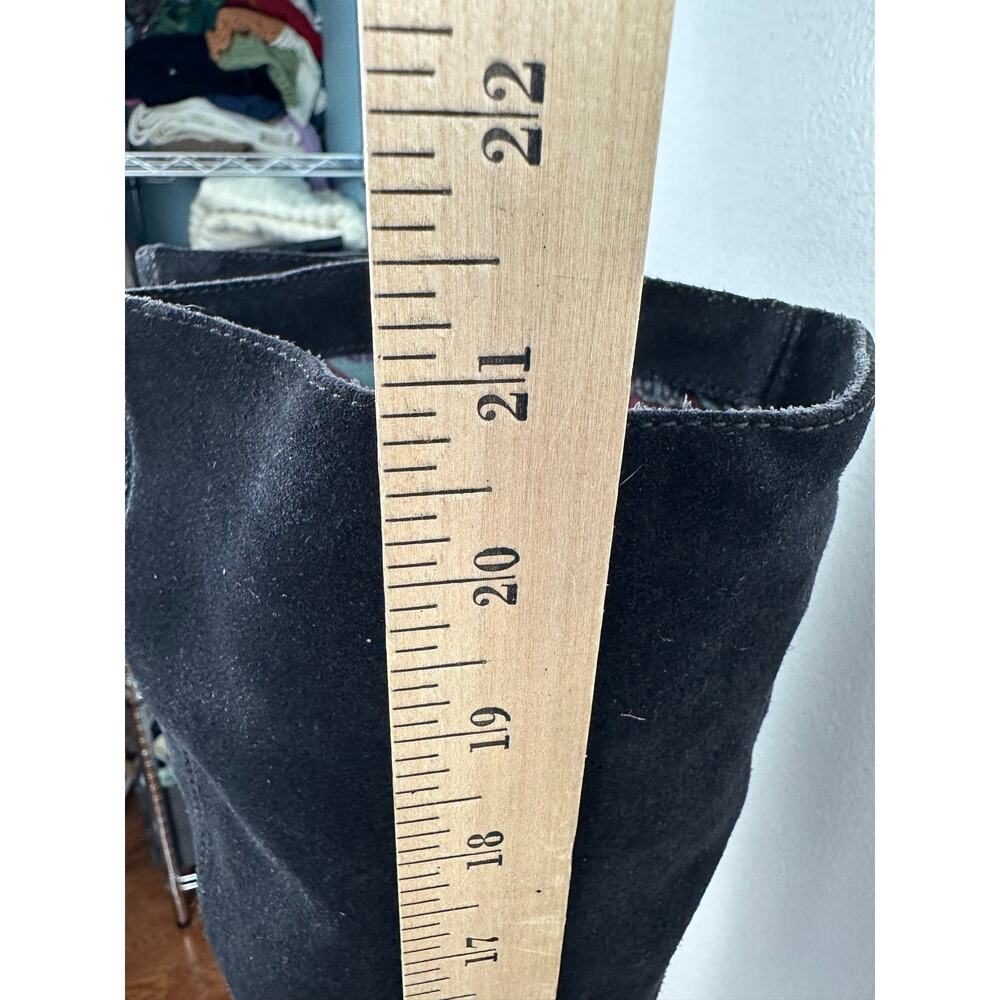 Born Crown W22480 Black Suede Knee High Boots Comfort Support 7.5 38.5 - Picture 5 of 10